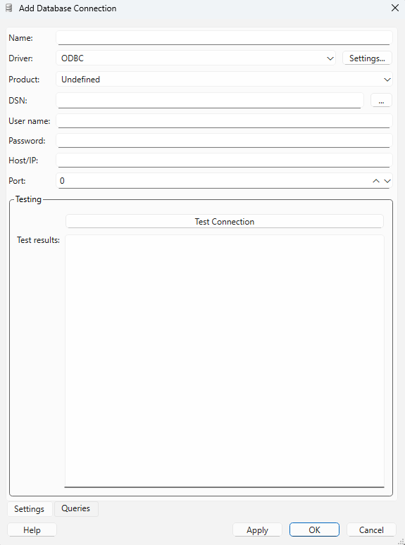 add database connection