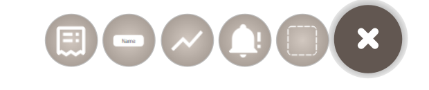 Speed Dial expanded, showing the five standard options