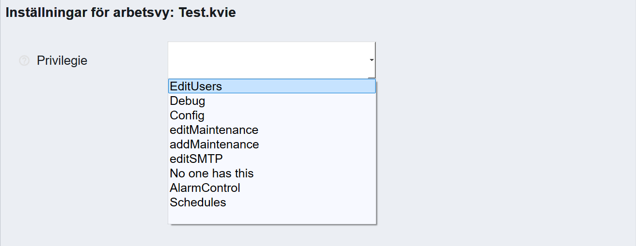 Workview Settings