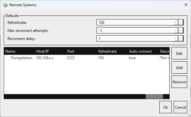 Dialogrutan Remote Systems